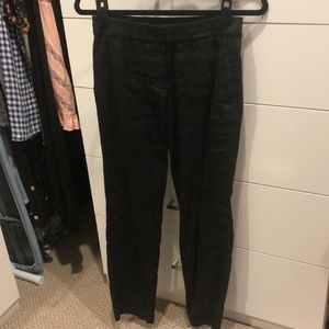 Theory Linen Black Pants